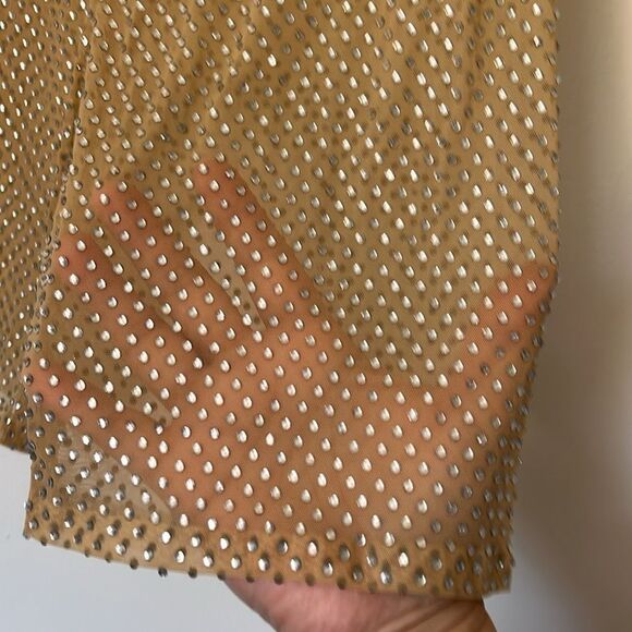 For Love & Lemons Rhinestone Kiara Mesh Shorts XS - Glamorous, Sheer, NWT - Picture 7 of 10